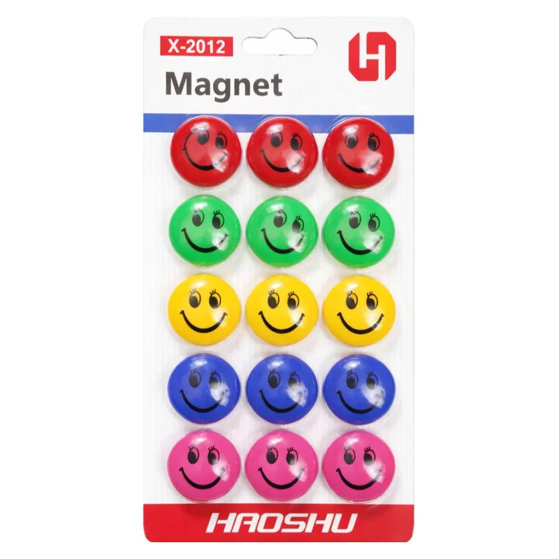 Doska uchun magnitlar, rangli, 12 dona